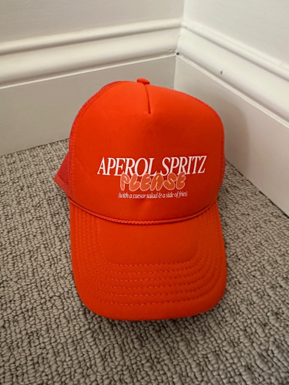 Aperol Spritz Please Orange Trucker Hat
